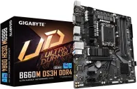 Gigabyte B660M DS3H DDR4  ATX Socket 1700 Intel B660 Express - 4x DDR4 - M.2 PCIe 4.0 - USB 3.1