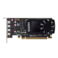 HP NVIDIA QUADRO P1000 - GDDR5 4GB 4K - DISPLAYPORT 1.4 - LOW PROFILE - PCIE 3.0 - BLACK 