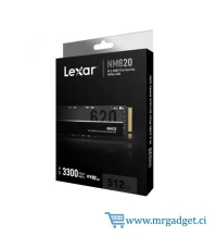 LEXAR NM620 512Go - SSD M.2 - Disque Dur interne - NVMe - jusqu'à 3500 Mo/s