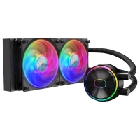 COOLER MASTER MASTERLIQUID PL240 FLUX - WATERCOOLING ARGB BLACK - INTEL ET AMD - 2 FAN LED 120MM 