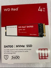 WESTERN DIGITAL SN700 - SSD M.2 RED 4TO - 2280 NVME PCIE 3.0 X4 - 3400 Mos -NAS & BAIE DE STOCKAGE 