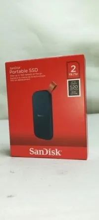 SanDisk 2 To SSD externe portable Type-C USB 3.2 Vitesse de lecture jusqu'à 520 Mo/s