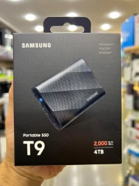 SAMSUNG SSD PORTABLE T9 4TO - DISQUE DURE EXTERNE - TYPE C- SUPER FAST - 2000 MO/S - ETANCHE - BLACK