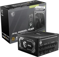 MSI MAG A1250GL PCIES 5 - ALIMENTATION FULL MODULAIRE 1250W - 80 PLUS GOLD - ATX/EPS - NOIR 