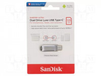 flash-disque-sandisk-ultra-dual-drive-luxe-128go-usb-c-32-jusqua-400-mos-metal-designe-pc-mac-hussein-dey-alger-algerie