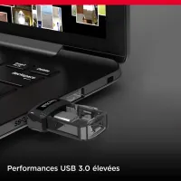 SanDisk 128 Go Ultra Dual Drive m3.0 pour appareils Android  - microUSB, USB 3.0
