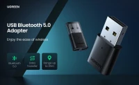 UGREEN Adaptateur Bluetooth , 5.0 USB, sans fil, mini, distance de communication maximale 20 m