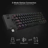 REDRAGON DRACONIC K530 PRO - CLAVIER MÉCANIQUE- BLUETOOTH - GAMING - RVB COMPACT - TOUCHES TKL