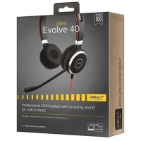 Jabra Evolve 40  Stéréo Casque filaire pour softphone  USB 