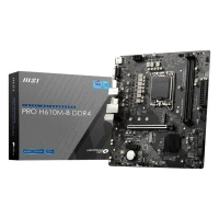 MSI PRO H610M-B DDR4  Micro ATX Socket 1700 Intel H610 Express - 2x DDR4 - M.2 PCIe 3.0 - USB 3.0