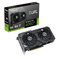 ASUS Dual GeForce RTX 4060 Ti OC Edition - 8GB GDDR6 - 2595 MHz - PCI Express 4.0 - 18 Gbit/s