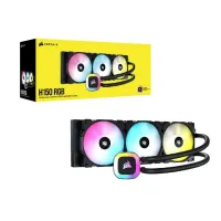 CORSAIR iCUE H150 RGB - WATERCOOLING AIO 360MM - 3 VENTILATEURS 120MM - RGB - NOIR