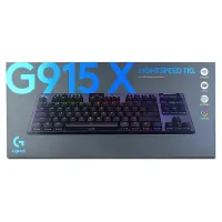 LOGITECH G915X LIGHTSPEED TKL - MECHANIQUE - SANS FIL - LOW PROFILE - QWERTY - RGB - 75% - NOIR