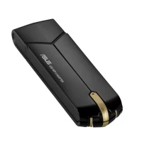 ASUS USB-AX56 Adaptateur Wi-Fi USB double bande AX1800 - Noir,Or