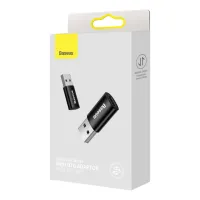 BASEUS CONVERTISSEUR INGENUITY SERIES MINI OTG ADAPTATEUR USB-A 3.1 mâle vers Type-C Femelle Noir