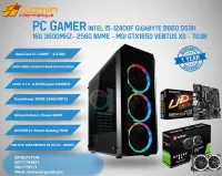 PC Gamer Intel I5-12400F - Gigabyte B660 DS3H -16G 3600MHZ- 256G NVME - MSI GTX1650 VENTUS XS - 703B