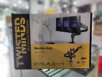TWISTED MINDS TRIPLE 17"- 27" MONITORS ALUMINUM ARM BLACK Adjustable With USB 3.0 
