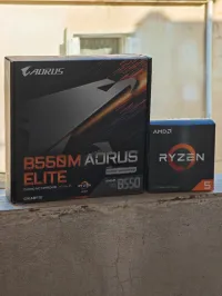 gigabyte b550m aorus elite + RYZEN 5 5600
