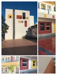 monocouche et griffé pour façades 
