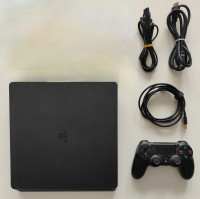 consoles-console-ps4-slim-noire-500g-en-excellent-etat-sony-playstation-4-reghaia-alger-algerie