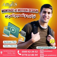 Formation: Vidéographiste, montage et Motion design