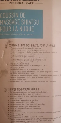Coussin de massage shiatsu 