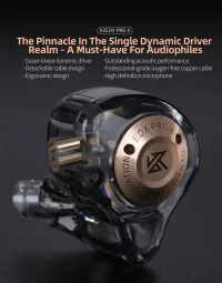 KZ EDX Pro X dynamic driving in-ear earplugs IEM جماعة GAMING