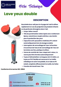 Fabrication Lave yeux et douche d'urgence 