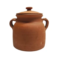 Tajine fabriqué en argile idéale pour préparer les plats traditionnel algérienne 22 x 19 cm  