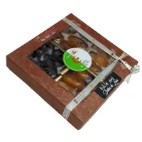 Boite carrée de datte mixte Dali/Balla/Jouhart/Zwin 500 Gr