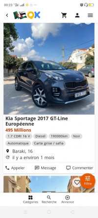 voitures-kia-sportage-2017-gt-line-ouenza-tebessa-algerie