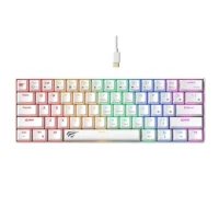 Clavier Mecanique Gamer HAVIT KB903L Rétroéclairage RGB Blanc