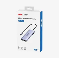 HUB HIKVISION TYPE-C 11EN1 ( HDMI/VGA/SD/TF/USB3.0/USB 2.0/AUD)