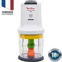 MINI HACHOIR MOULINEX MULTIMOULINETTE 6EN1 500W BLANC AT723110