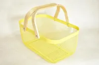 PANIER A FRUIT RECT GM JAUNE  3851-4/J