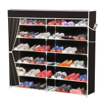 Armoire à Chaussures Pliante Polyvalente 6 Etages  خزانة أحذية محمولة متعددة الاستخدامات قابلة للطي