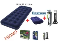 Pack Matelas Gonflable avec pompe et oreillers 