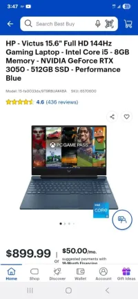 HP Victus 15.6" Gaming laptop