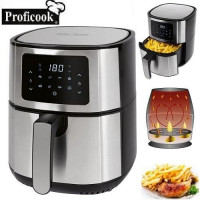 friteuses-friteuse-a-air-chaud-avec-7-programmes-de-cuisson-et-ecran-tactile-led-55l-1400w-proficook-dar-el-beida-alger-algerie