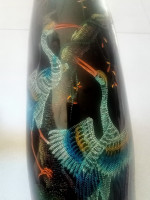 antiquites-collections-vase-en-nacre-noir-motif-oiseau-annee-19601970-el-eulma-setif-algerie