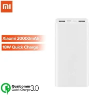Xiaomi Mi Power Bank 3 20000 mAh charge rapide USB Type C chargeur de batterie portable