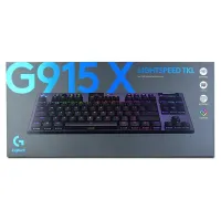 LOGITECH G915X LIGHTSPEED TKL - MECHANIQUE - SANS FIL - LOW PROFILE - QWERTY - RGB - 75% - NOIR