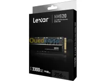 LEXAR NM620 256Go - SSD M.2 - Disque Dur Interne - NVMe - Jusqu'à 3500 Mo/S