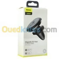 Baseus Support Smartphone Pour Voiture Universel Rotatif À Fixation Magnétique Air Vent