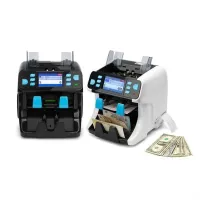 NUMEN SH-208C Machine De Comptage D'argent Multi-Devises À 2 Poches Avec Impression De Numéro