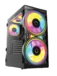 VORTEX TORNADO - BOÎTIER MOYEN TOUR ATX - VERRE TREMPÉ - SUPPORT 360 MM - AIRFLOW OPTIMISÉ - BLACK