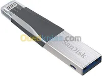 SANDISK - 128 Go Clé USB IXpand, Libère IPhone & IPad, Connecteur Lightning Flexible USB 3.0