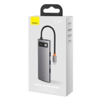 autre-baseus-metal-gleam-series-8-en-1-hub-usb-c-hdmivga-3xusb-32-gen1-microsd-sdtf-gris-kouba-alger-algerie