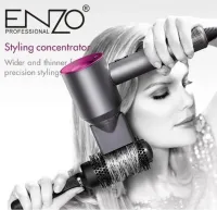 Sèche-cheveux ENZO DY-888 avec mode turbo et ionisation 1600 W Gris