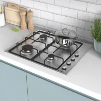 PLAQUE DE CUISSON CANDY 4 FEUX INOX